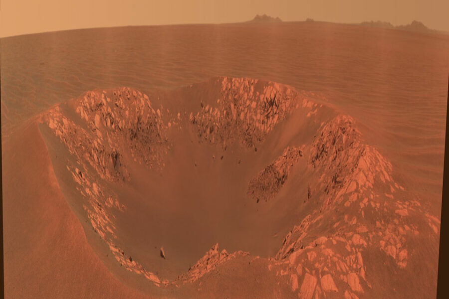 Intrepid Crater on Mars from Opportunity